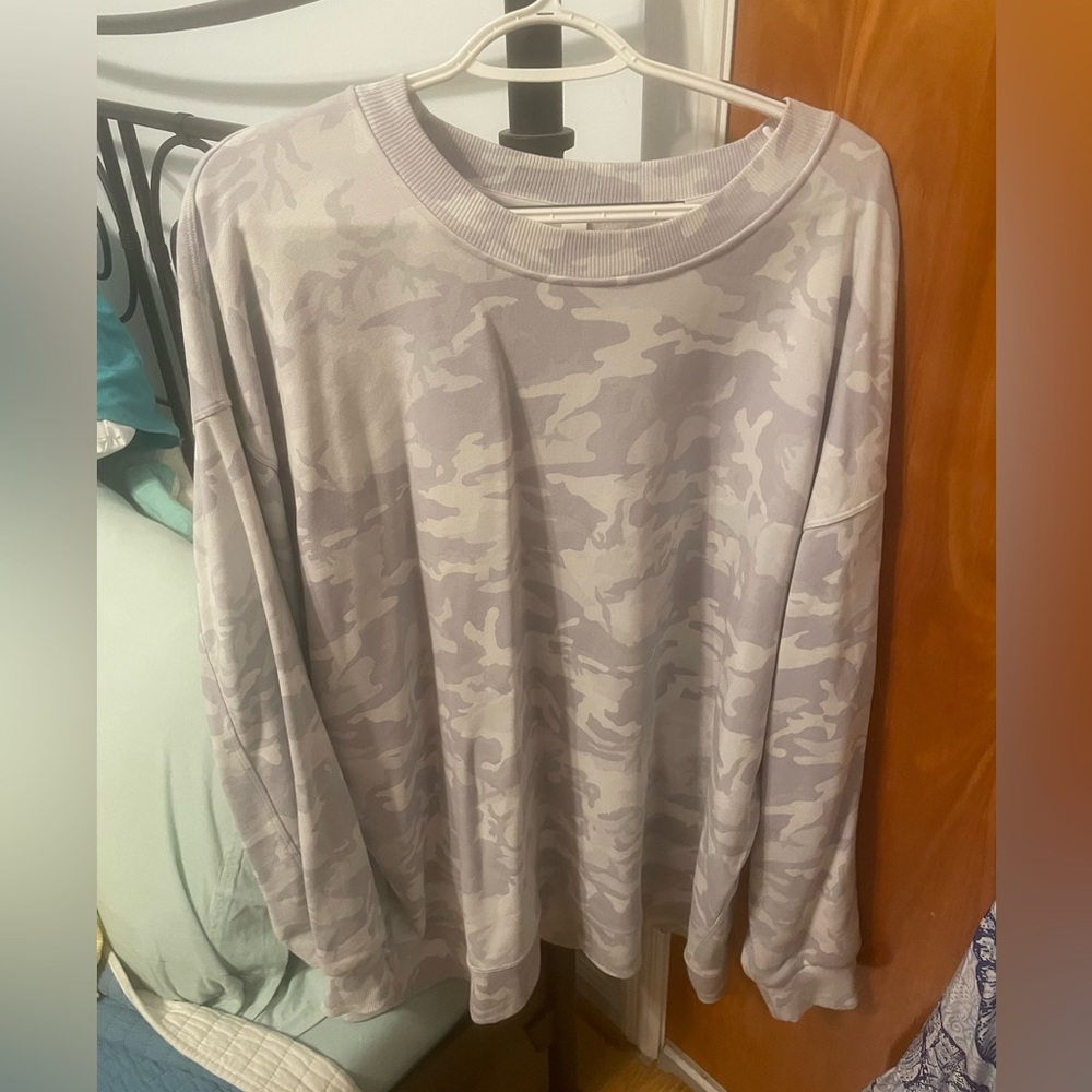 Lululemon Perfectly Oversized Camo Crew Sweatshirt